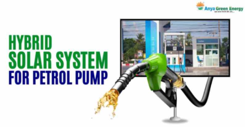 hybrid solar system for petrol pump