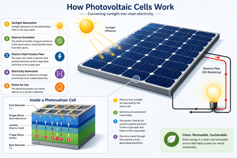 solar energy , photovoltaic cells
