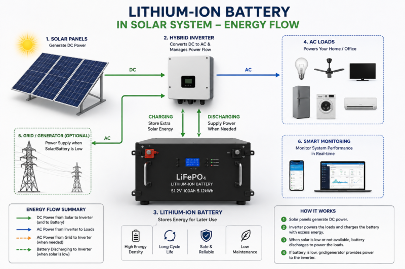 lithium battery woeking
