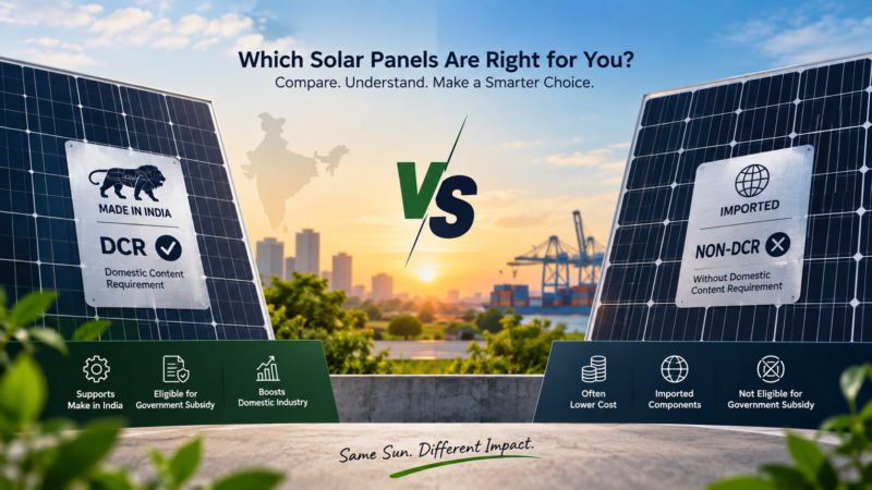 dcr vs non dcr panels