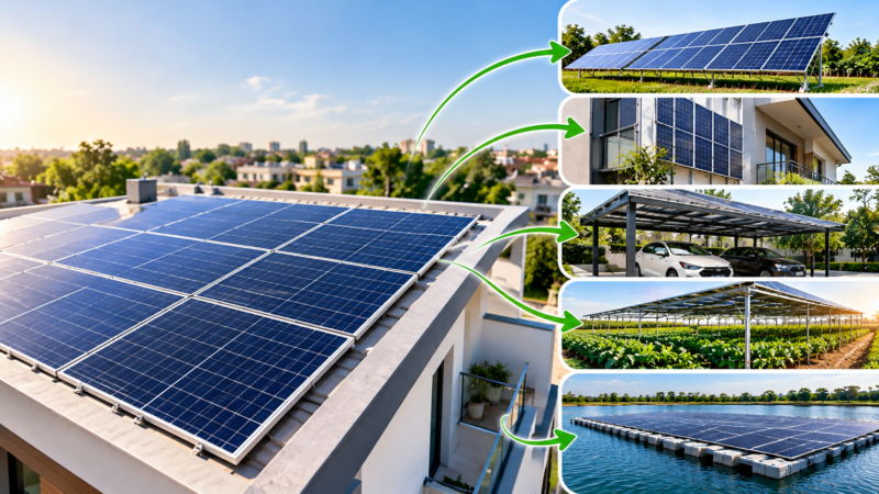 space-optomised solar panels