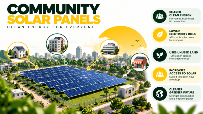 community solar panels
