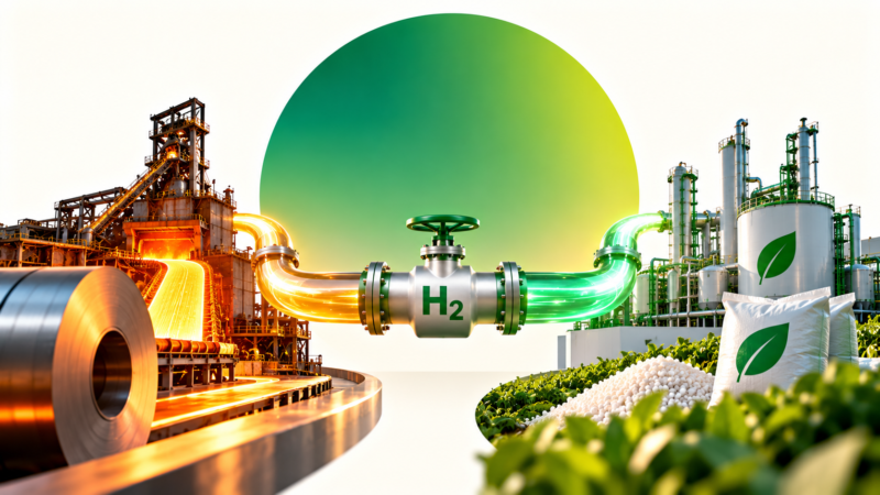 green hydrogen for steel and fertilizers