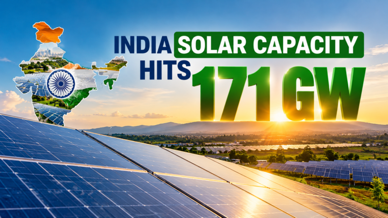 India solar capacity
