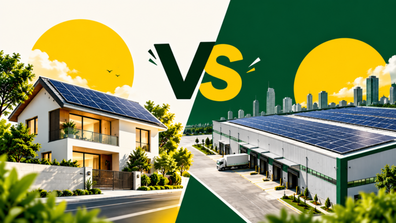residential vs commercial solar