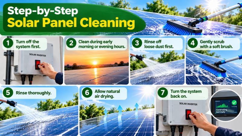 solar panel cleaning